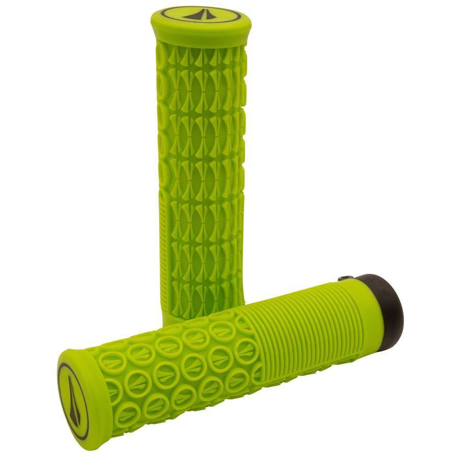 SDG Thrice 31 Lock On Bike Handlebar Grips - Neon Green