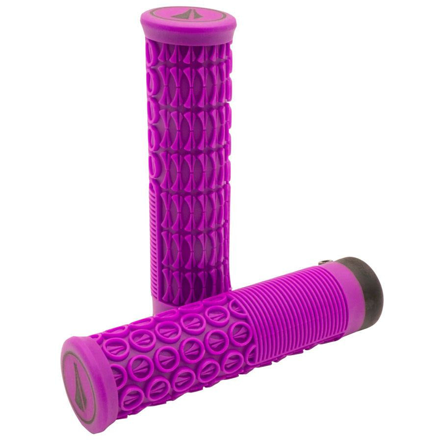 SDG Thrice 33 Lock On Bike Handlebar Grips - Purple