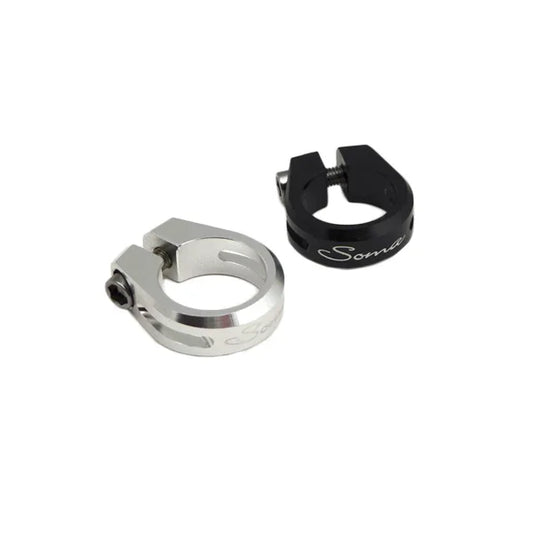 Bolt-On Seat Clamp 29.8mm (1-1/8") - Silver - Bicycle Warehouse