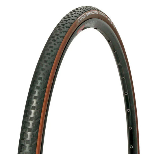 Shikoro Tubeless K Tire 700x48c - Black/Brown - Bicycle Warehouse