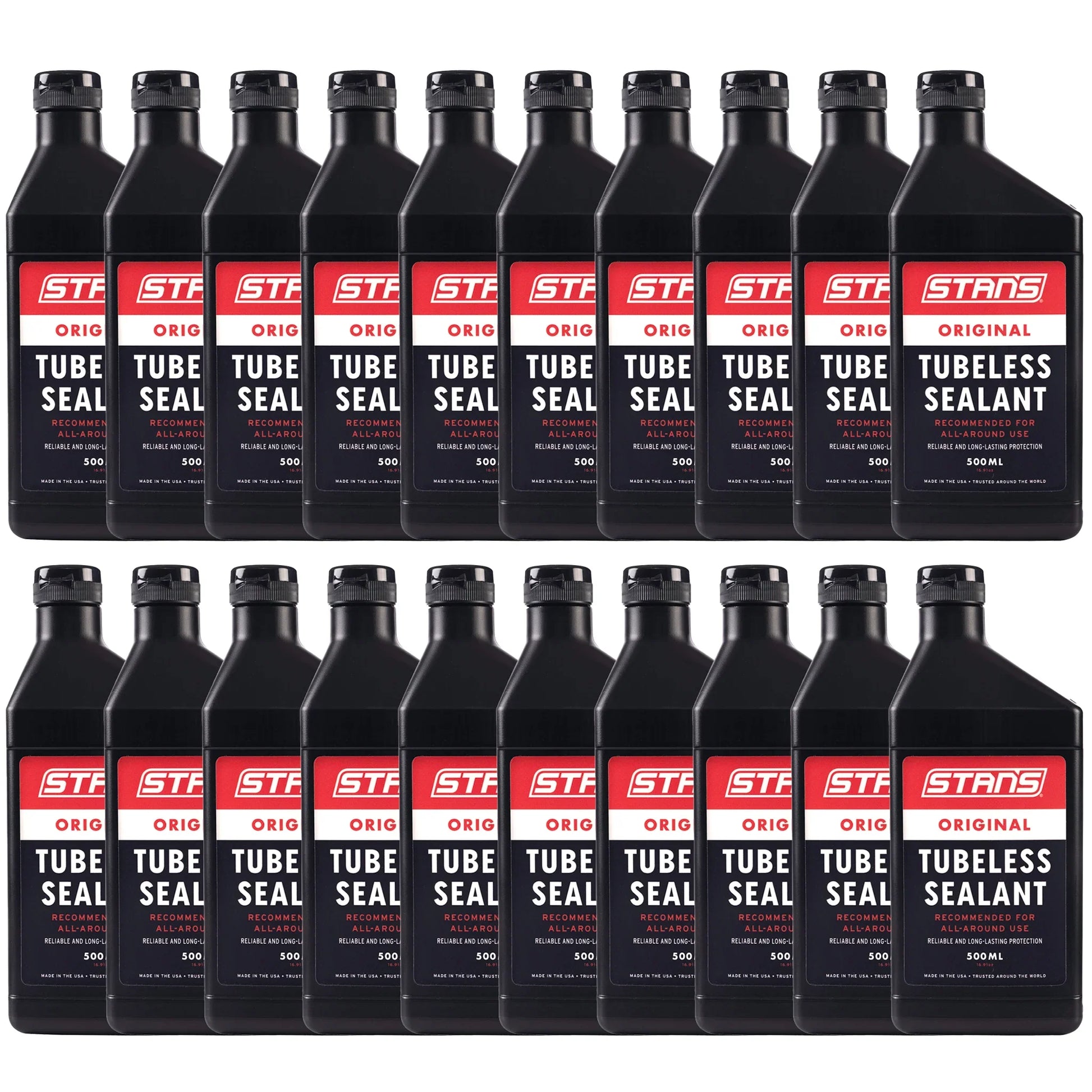 Stans Original Tubeless Sealant 500ml (16.9oz) 20/Count - Bicycle Warehouse