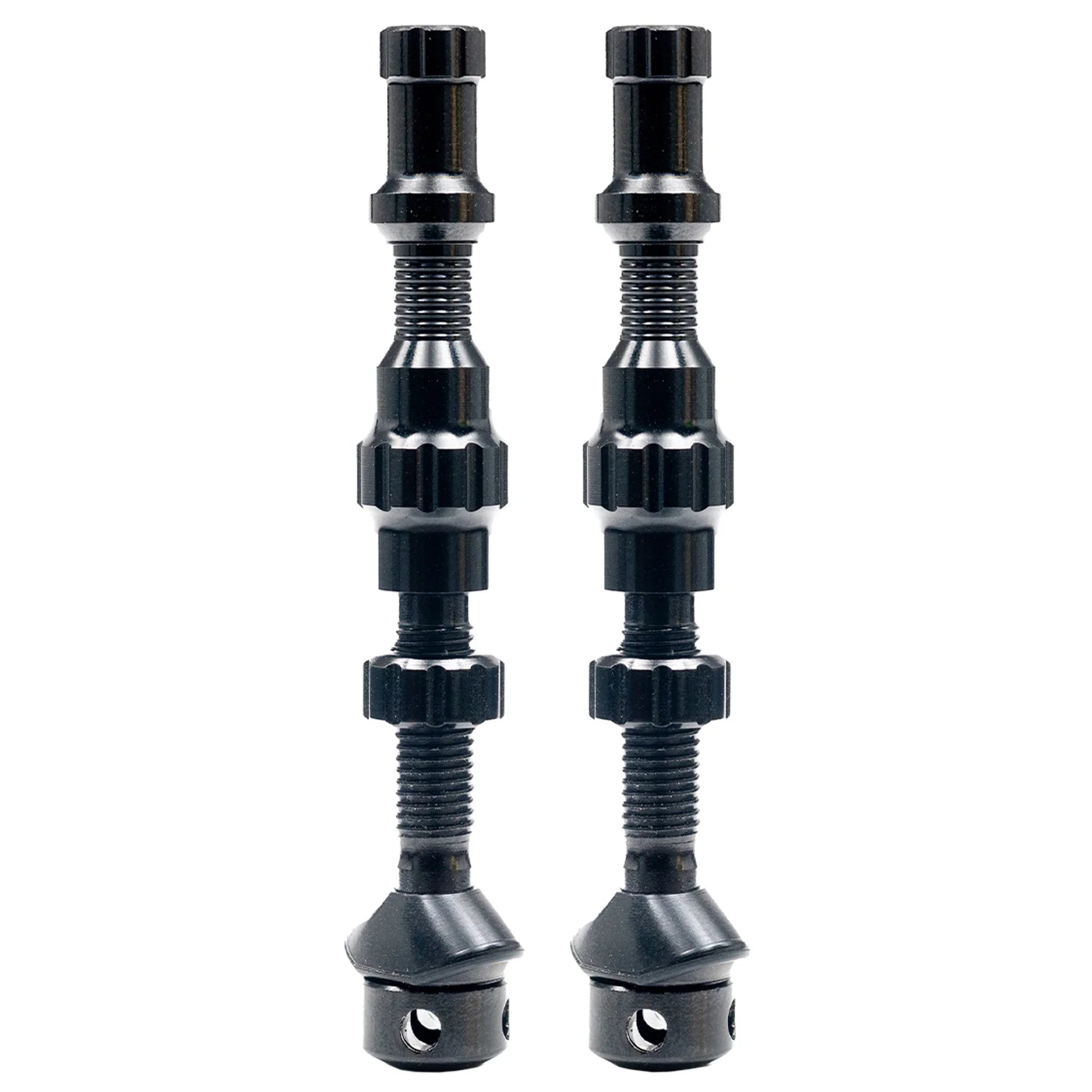 Stans Tubeless Exo-Core Valve Stems - Alloy Regular Black Pair - Bicycle Warehouse