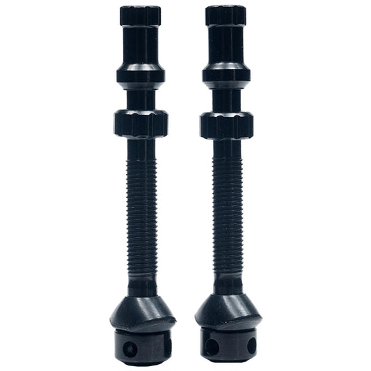 Stans Tubeless Universal+ Valve Stems - Alloy Medium Black Pair - Bicycle Warehouse