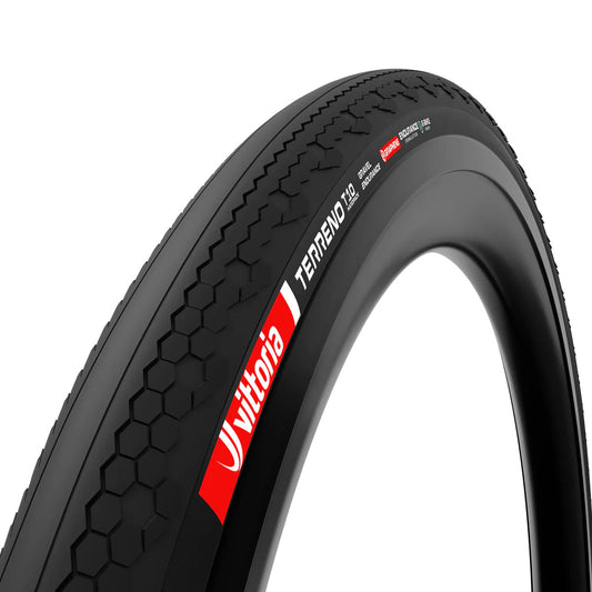 Vittoria Terreno T10 Hardpack Tire - 700 x 45 Tubeless Folding BLK Gravel Endurance Graphene G2.0 - Bicycle Warehouse