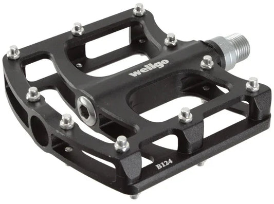 B124 Platform Pedals 9/16" - Black - Bicycle Warehouse