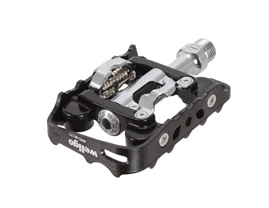 WPD-M17C Clipless/Cage Pedals Black/Black - Bicycle Warehouse