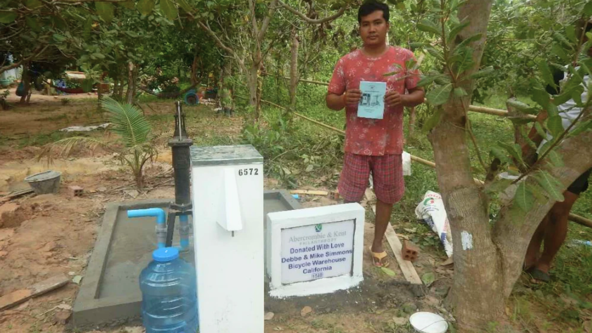 Well donated in Cambodia by Bicycle Warehouse