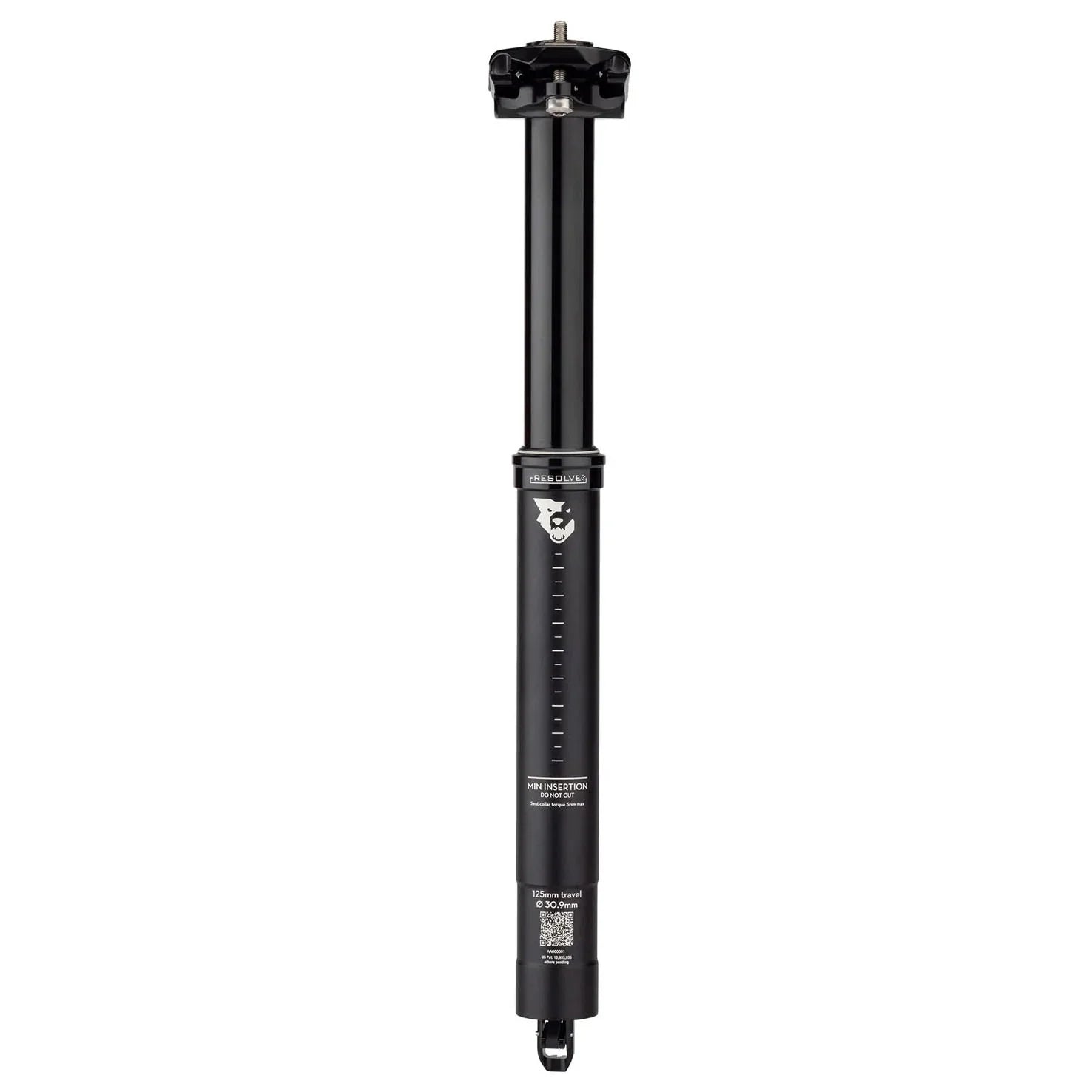 Resolve Dropper Seatpost - 31.6 125mm Travel Black Rev 1 - Bicycle Warehouse