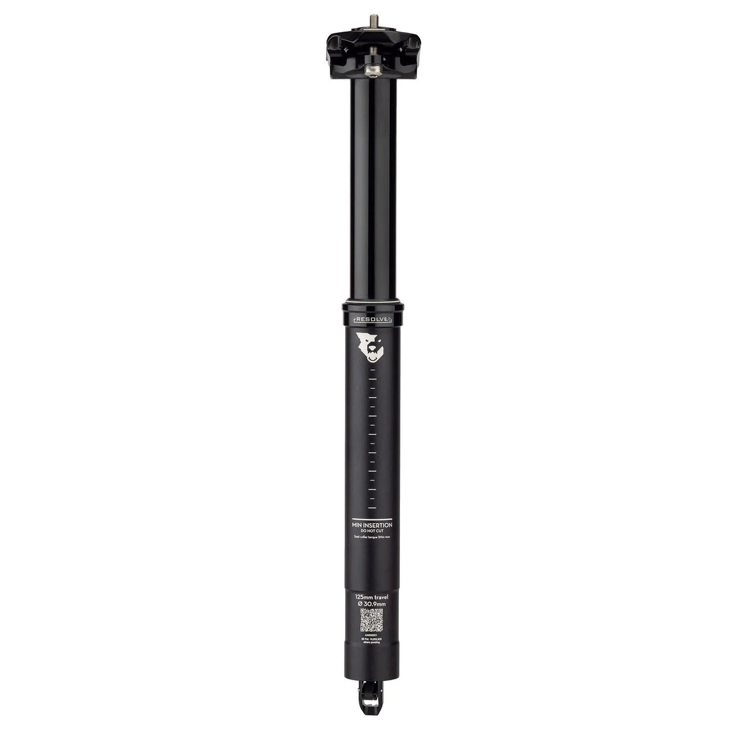 Resolve Dropper Seatpost - 30.9 200mm Travel Black Rev 1 - Bicycle Warehouse