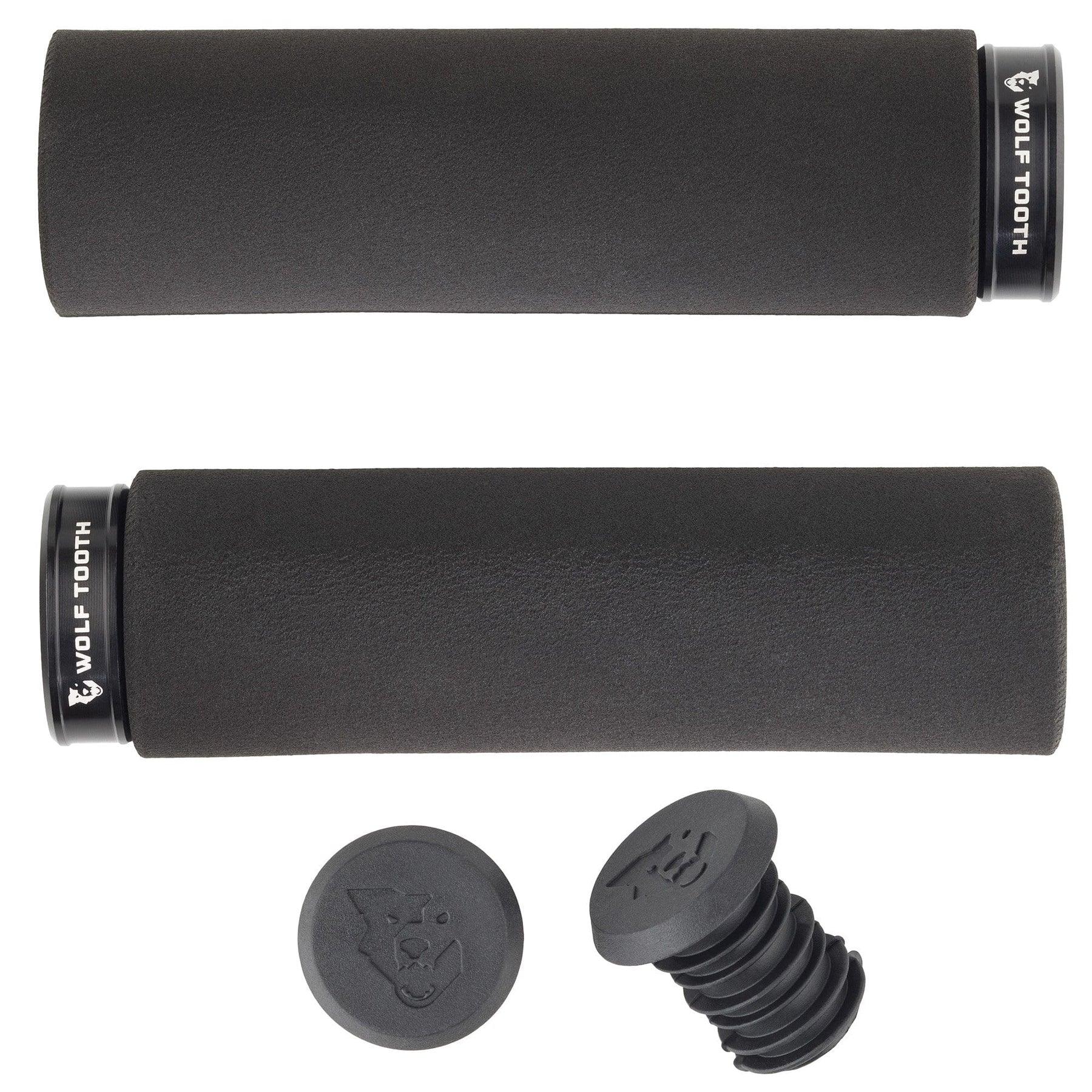 Fat Paw Lock-on Grips - Black/Black - Bicycle Warehouse