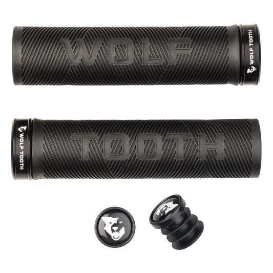 Components Echo Lock-On Grip Set Black/Black - Bicycle Warehouse