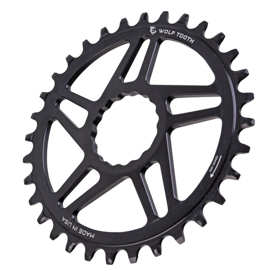 Direct Mount Chainring - 34t RaceFace/Easton CINCH Direct Mount Boost 3mm Offset Requires 12-Speed Hyperglide+ Chain BLK - Bicycle Warehouse