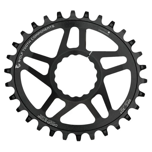 Elliptical Direct Mount Chainring - 30t RaceFace/Easton CINCH Direct Mount Drop-Stop 6mm Offset BLK - Bicycle Warehouse