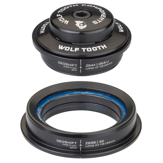 GeoShift Performance Angle Headset - 1 Deg Long ZS44/ZS56 Black - Bicycle Warehouse