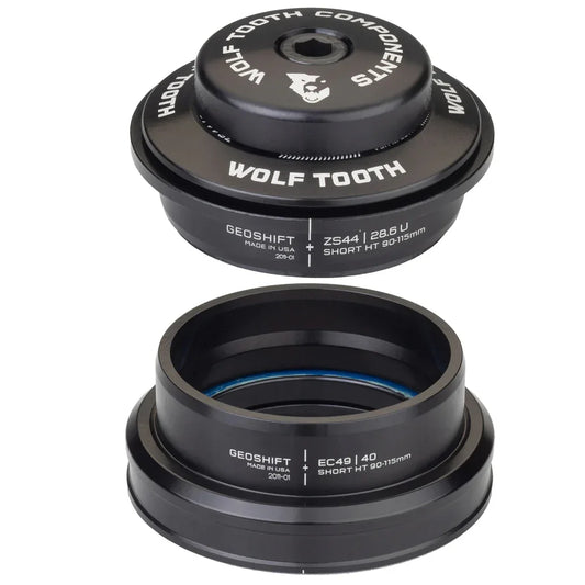 GeoShift Performance Angle Headset - 1 Deg Short ZS44/EC49 Black - Bicycle Warehouse