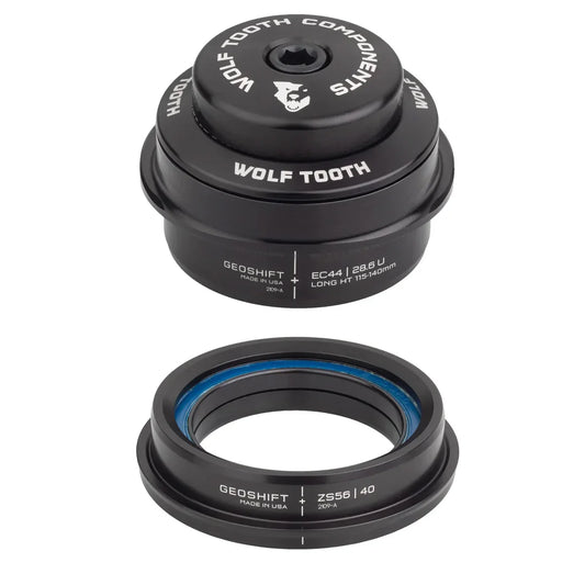 GeoShift Performance Angle Headset - 2 Deg Long EC44/ZS56 Black - Bicycle Warehouse
