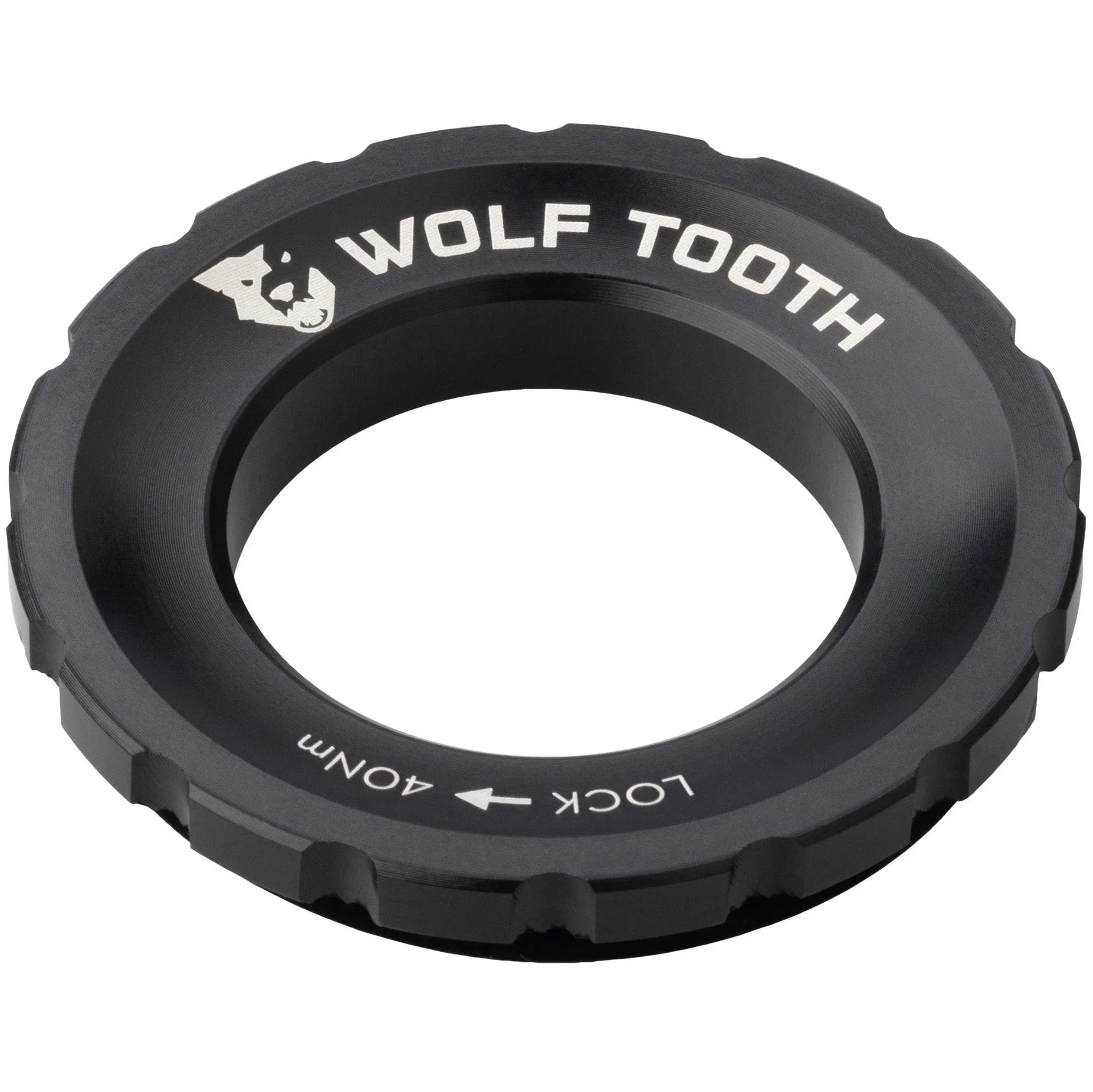 CenterLock Rotor Lockring - External Splined Black - Bicycle Warehouse