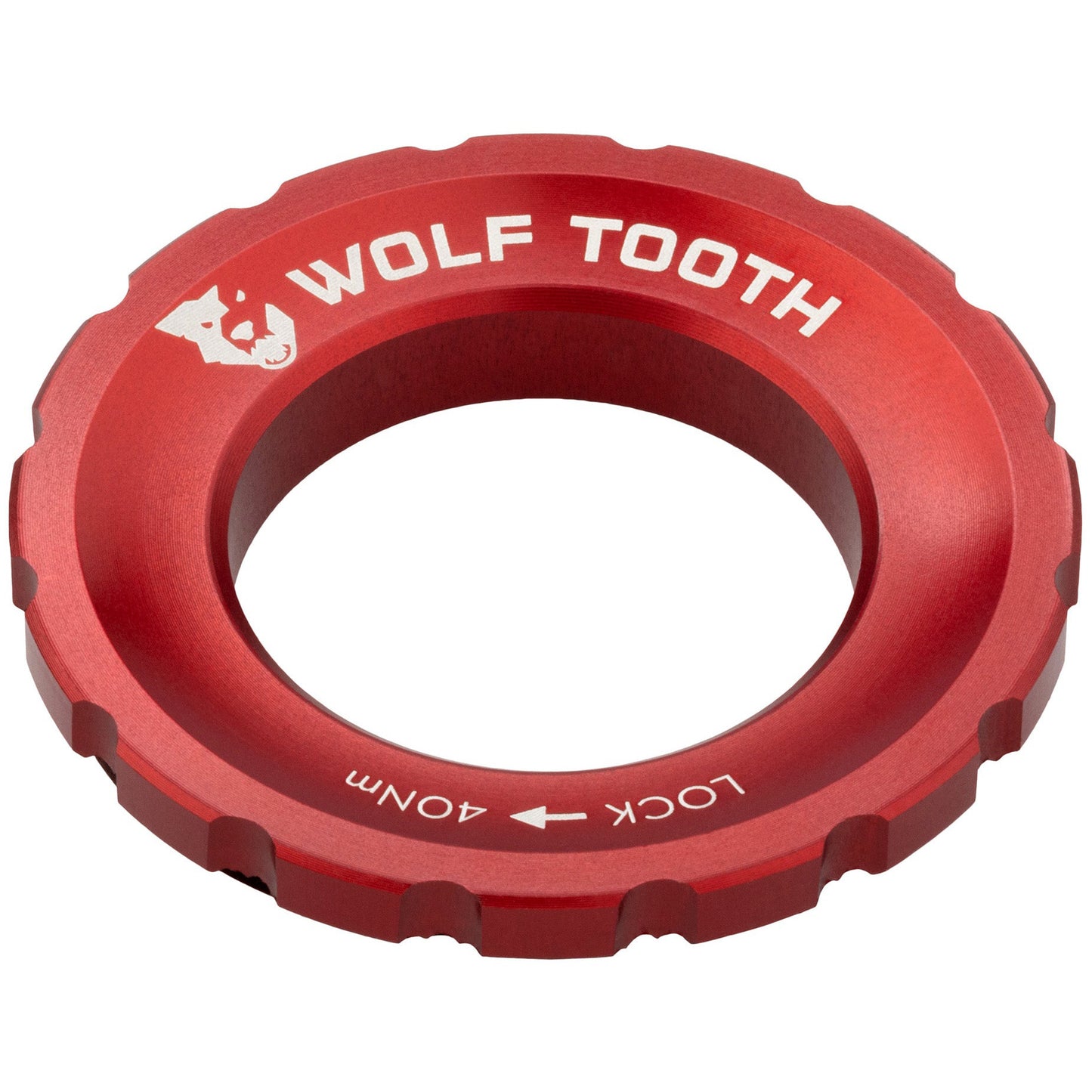CenterLock Rotor Lockring - External Splined Red - Bicycle Warehouse