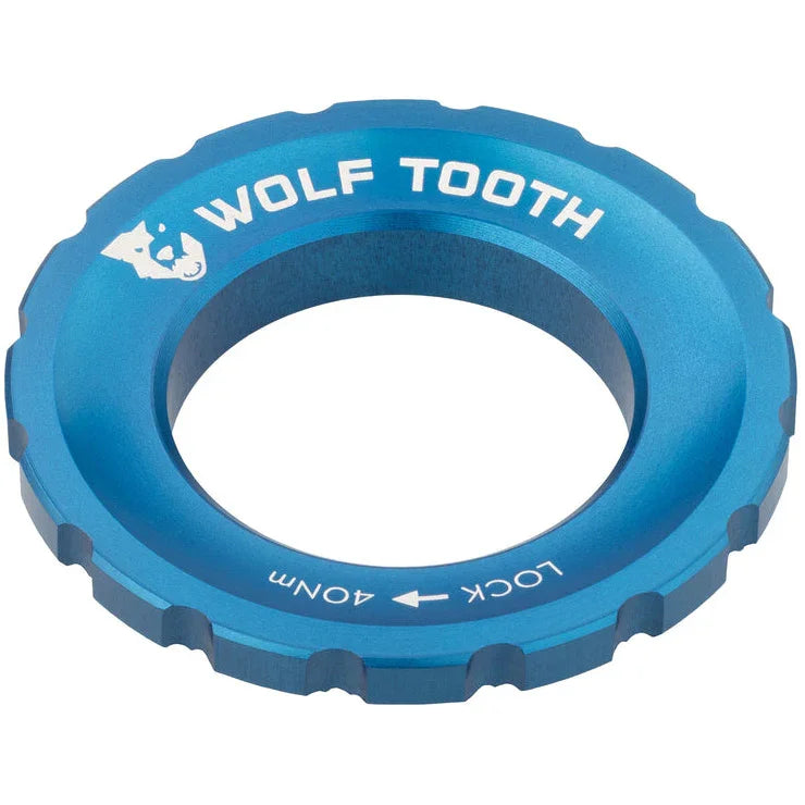CenterLock Rotor Lockring - External Splined Blue - Bicycle Warehouse