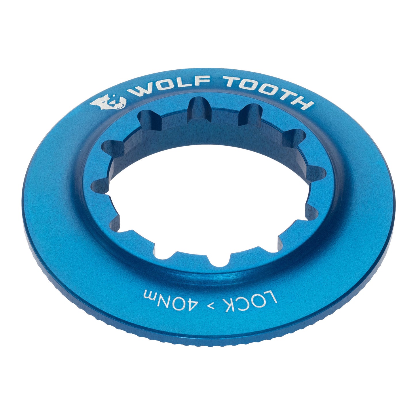 Centerlock Rotor Lockring - Internal Splined Blue - Bicycle Warehouse