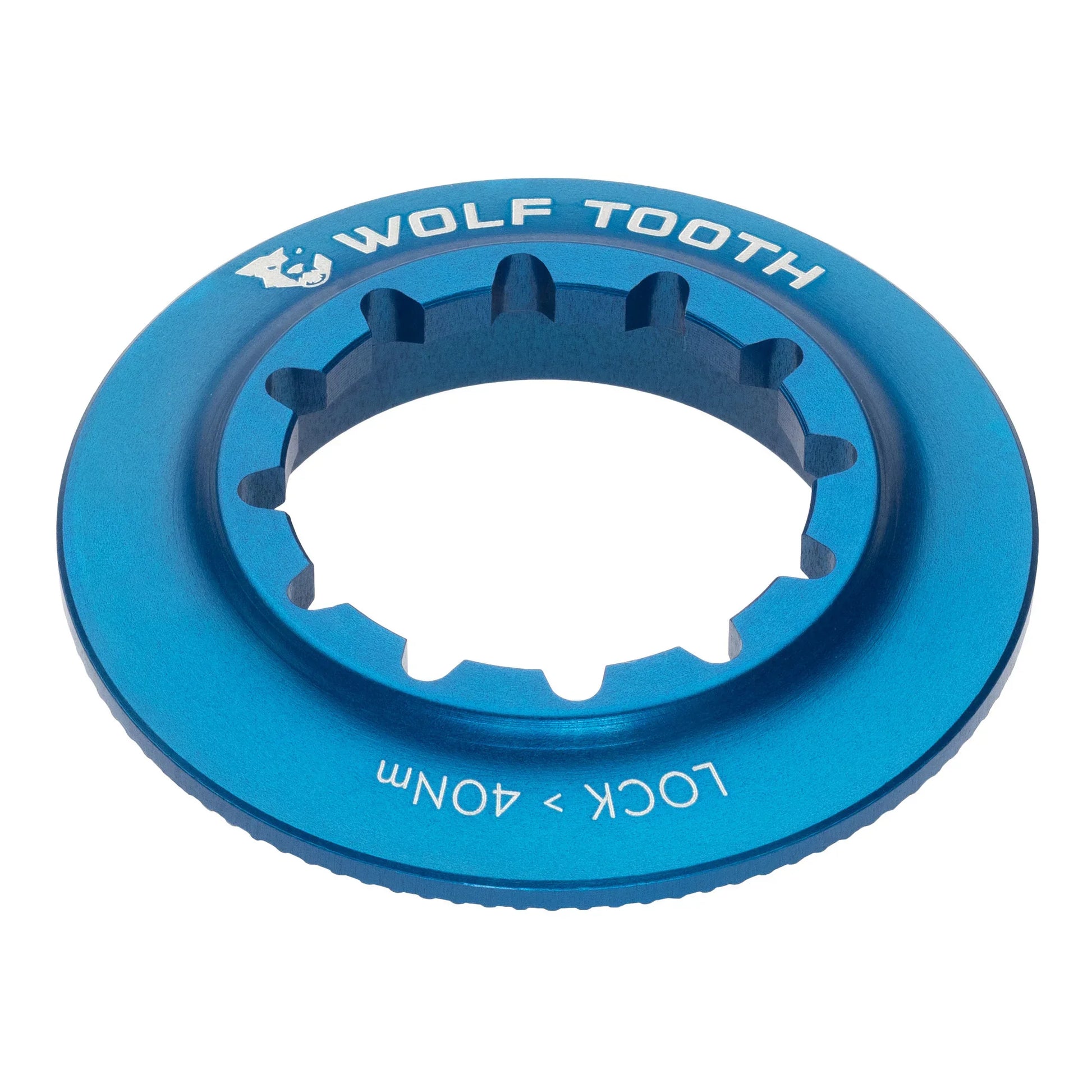 Centerlock Rotor Lockring - Internal Splined Blue - Bicycle Warehouse