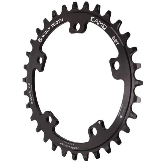 CAMO Aluminum Chainring - 30t CAMO Mount Drop-Stop B BLK - Bicycle Warehouse