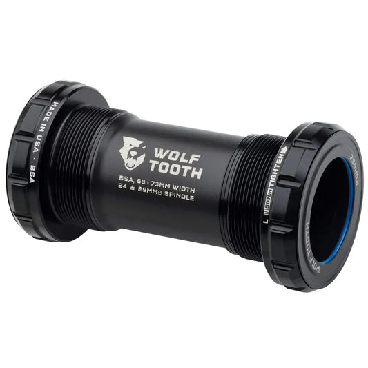 Wolf Tooth Bottom Bracket - English (BSA) 68/73mm For 29mm Spindle Black - Bicycle Warehouse