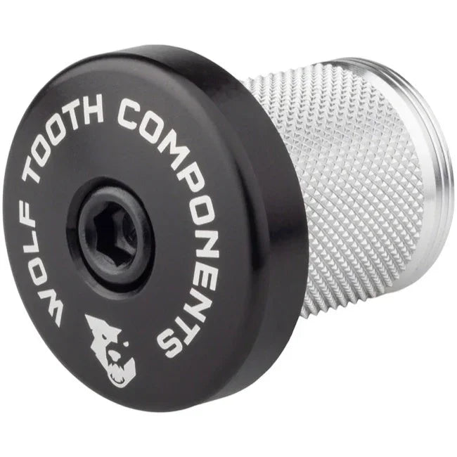 Compression Plug with Integrated Spacer Stem Cap Black - Bicycle Warehouse