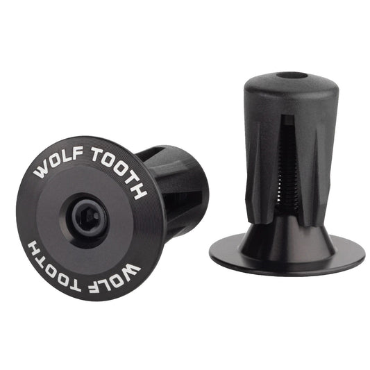 Wolf Tooth Alloy Bar End Plugs - Black - Bicycle Warehouse
