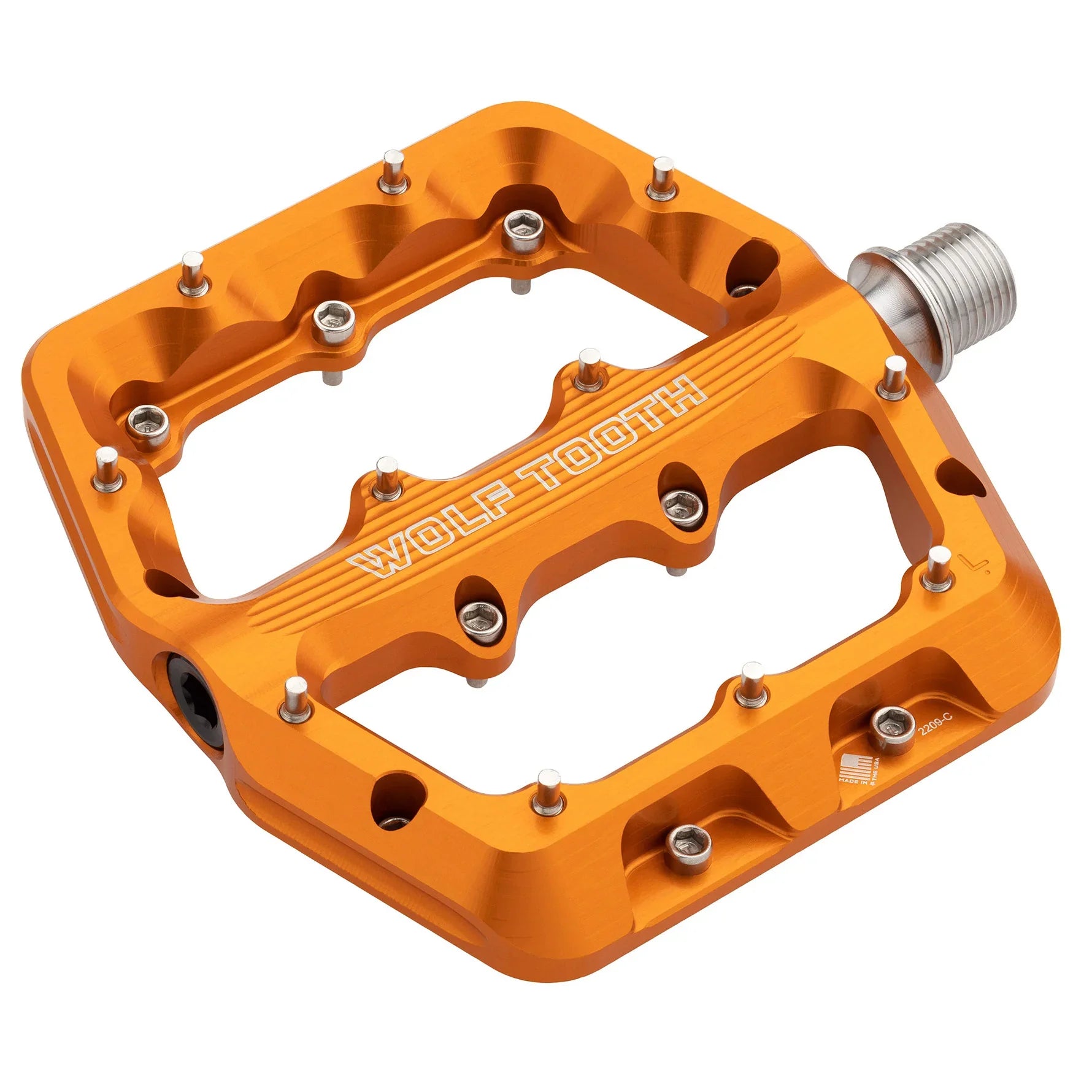 Components Waveform Platform Pedal Small - Orange - Bicycle Warehouse