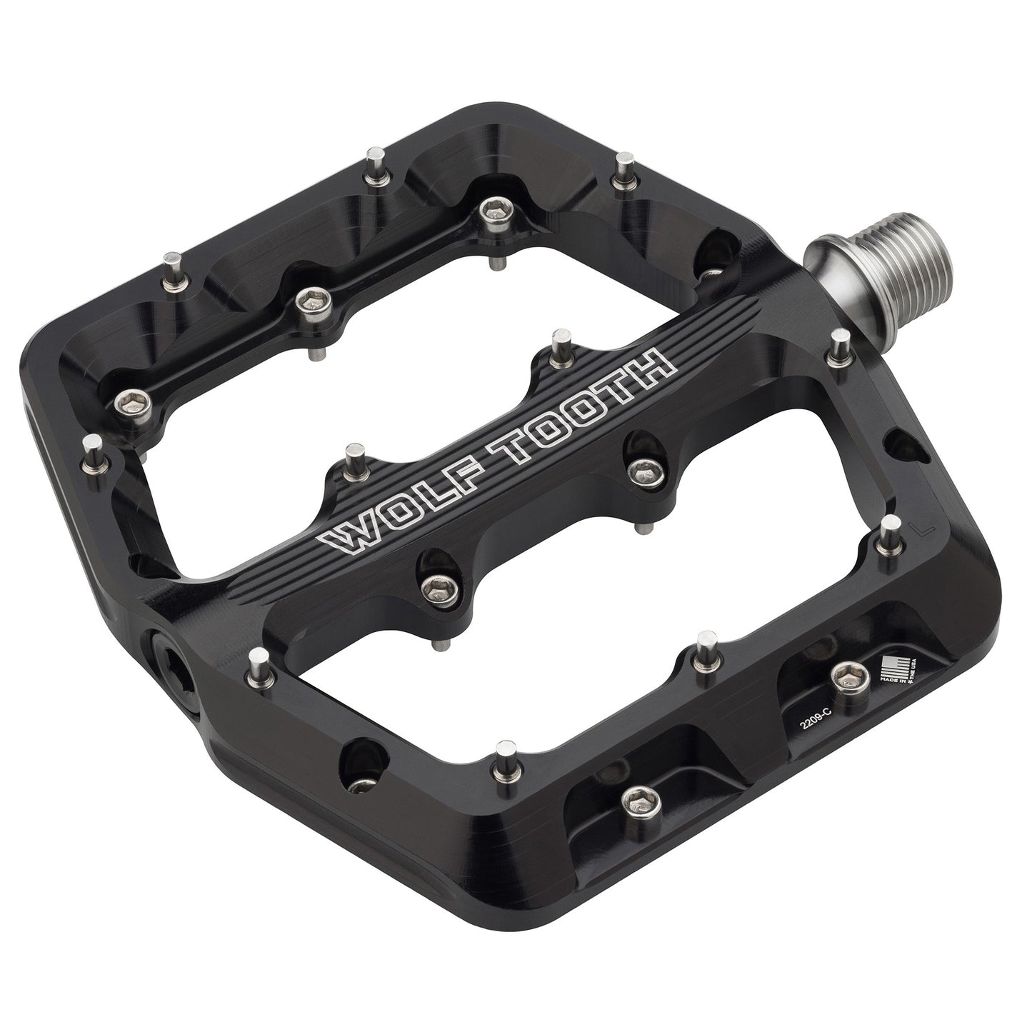 Waveform Pedals - Black Large - Bicycle Warehouse