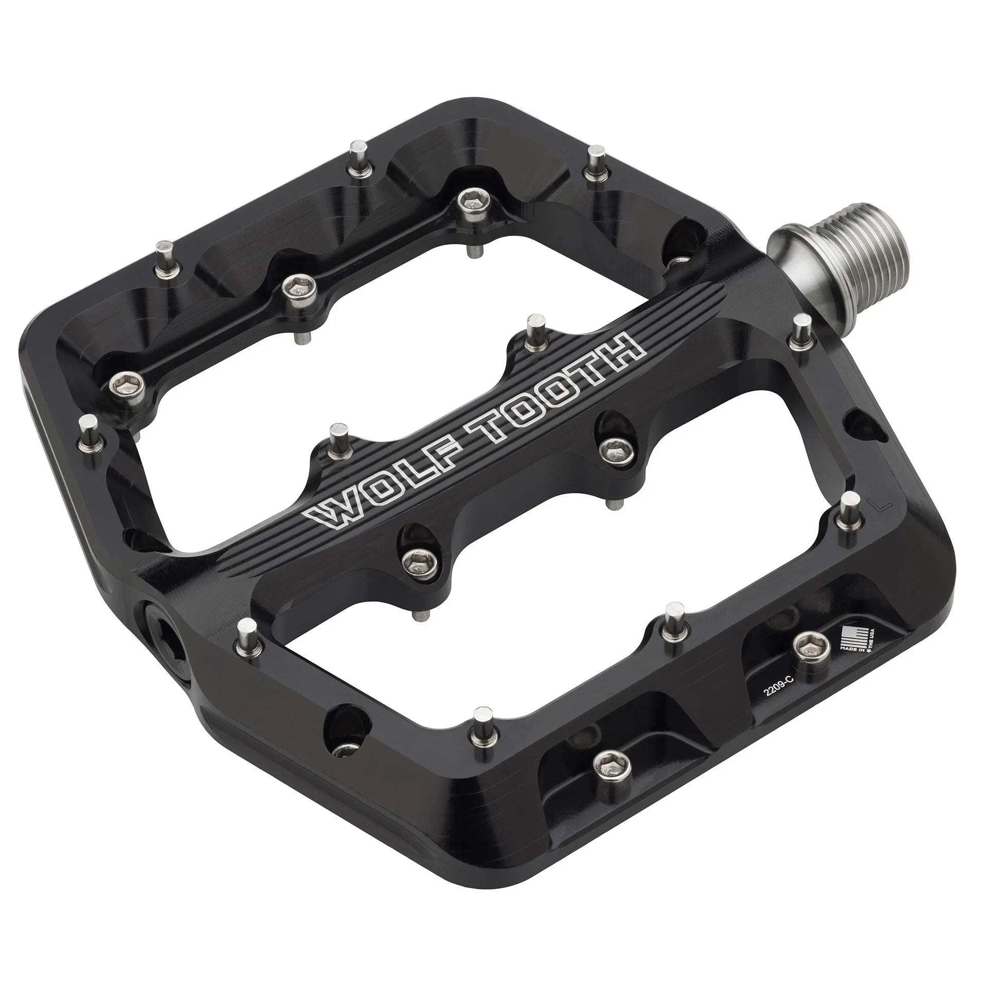 Waveform Pedals - Black Large - Bicycle Warehouse