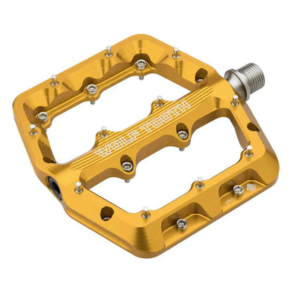 Wolf Tooth Waveform Pedals - Gold Large - Bicycle Warehouse