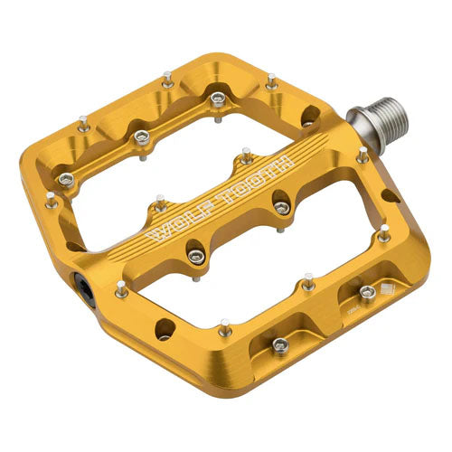 Wolf Tooth Waveform Pedals - Gold Large - Bicycle Warehouse