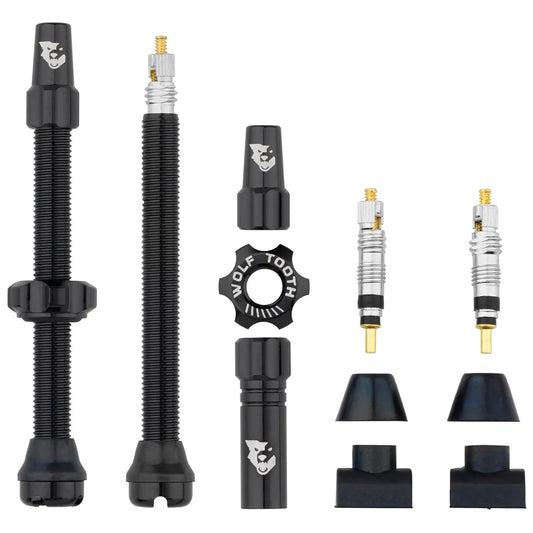 Tubeless Valve Stem Kit - 60 mm Black - Bicycle Warehouse