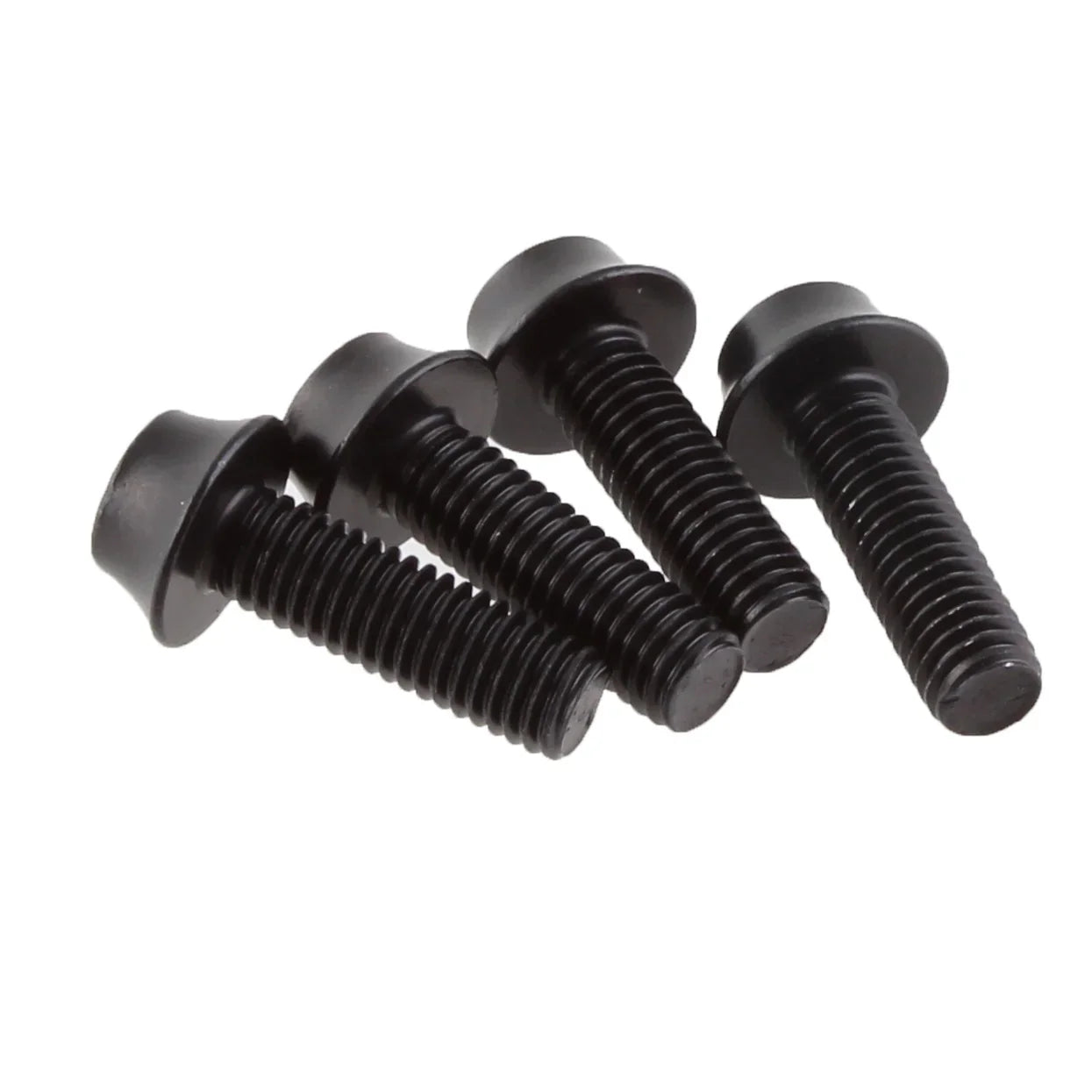 Water Bottle Cage Bolts - Set/4 Aluminum Black - Bicycle Warehouse