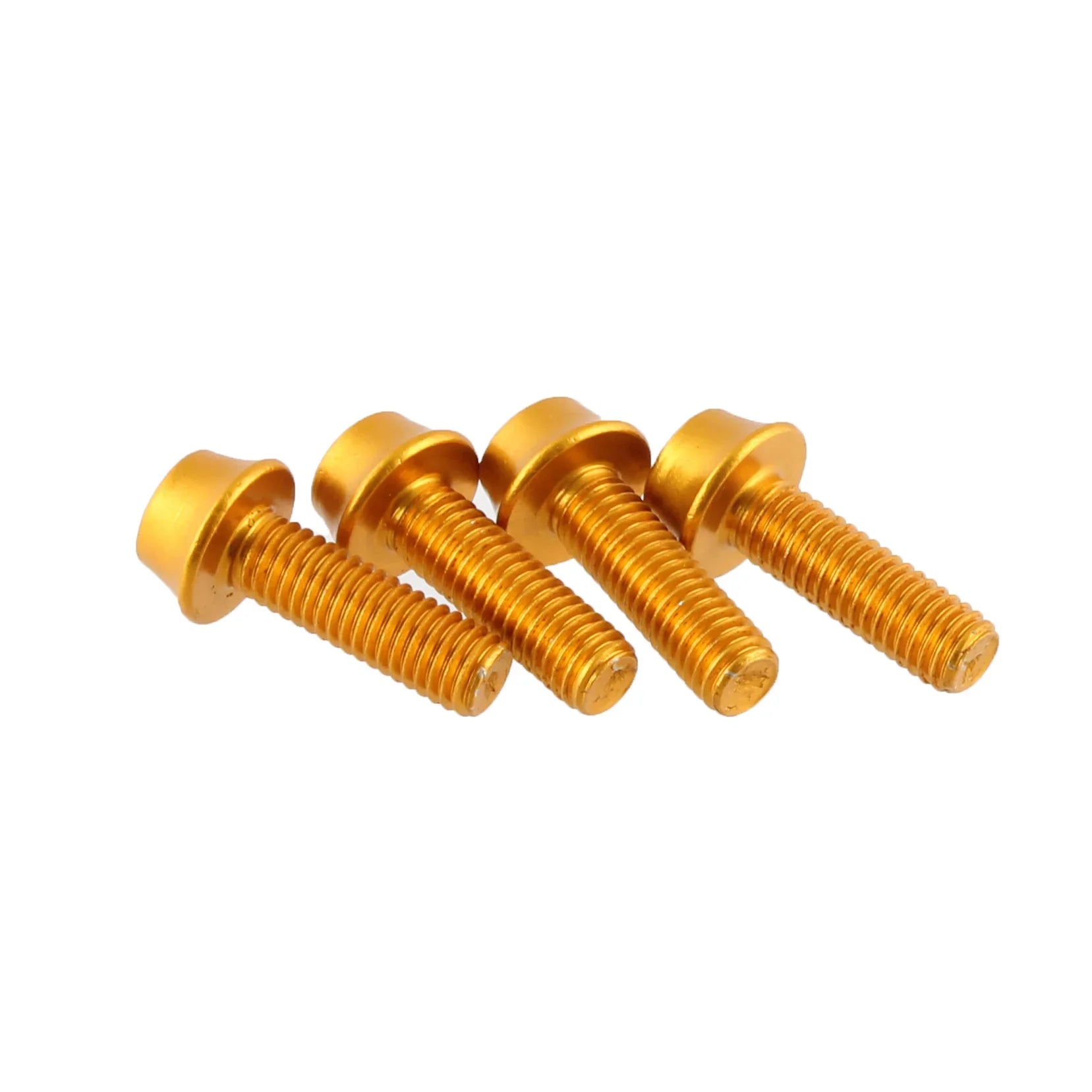 Water Bottle Cage Bolts - Set/4 Aluminum Gold - Bicycle Warehouse