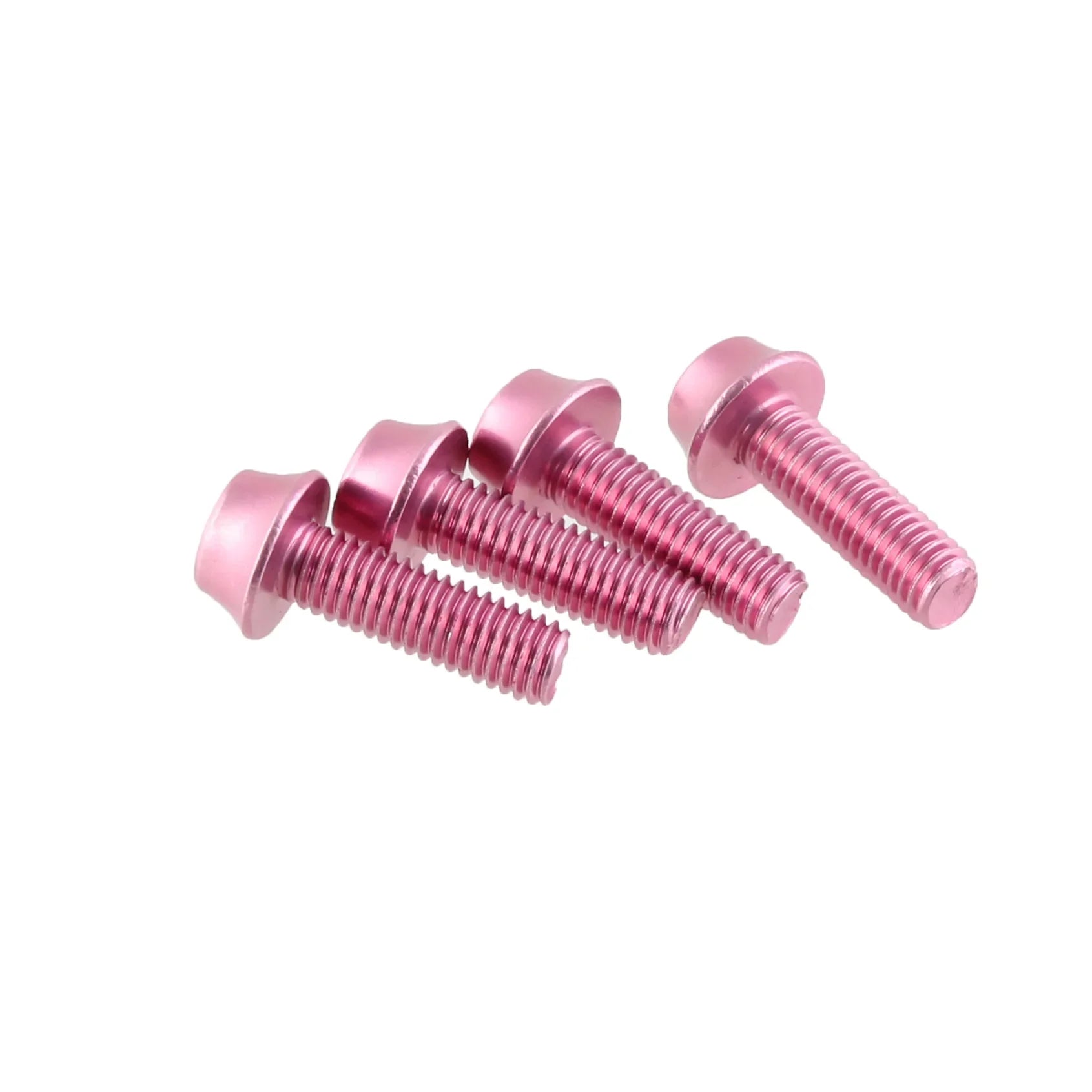 Water Bottle Cage Bolts - Set/4 Aluminum Pink - Bicycle Warehouse