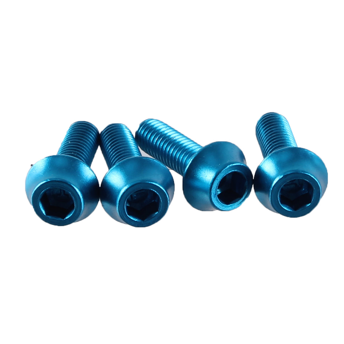 Water Bottle Cage Bolts - Set/4 Aluminum Teal - Bicycle Warehouse