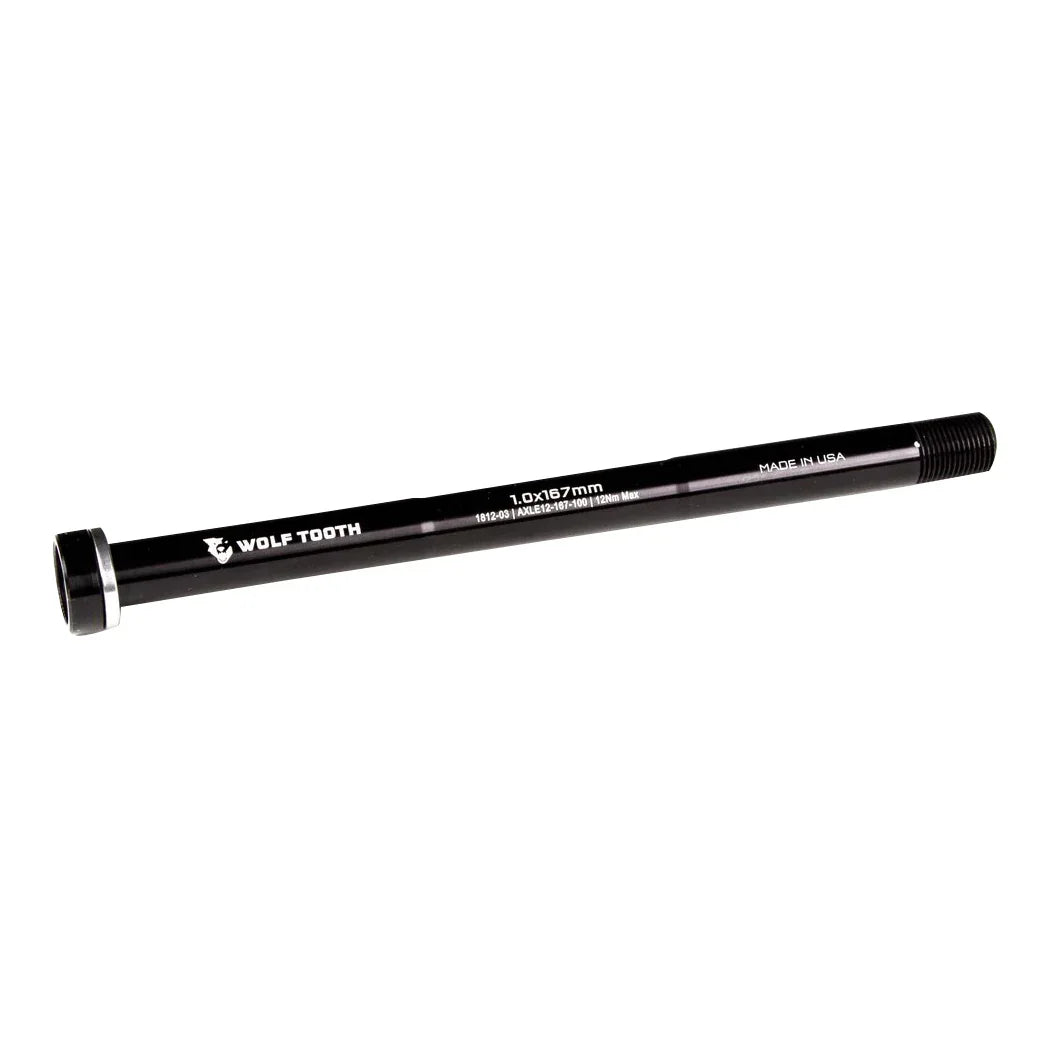 Components Rear Replacement Thru-Axle 1.0x167mm - Black - Bicycle Warehouse
