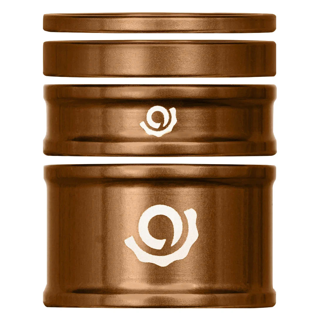 Headset Combo Spacer Kit 1-1/8" Set/4 Bronze - Bicycle Warehouse