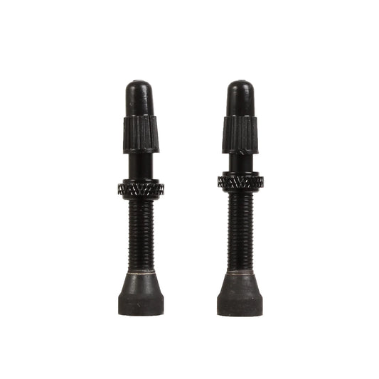 Tubeless Valves - 40mm Black Pair - Bicycle Warehouse
