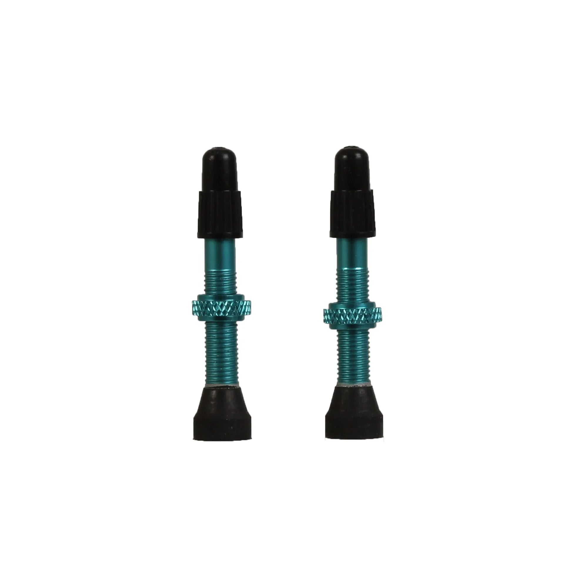 Tubeless Valves - 40mm Turqoise Pair - Bicycle Warehouse