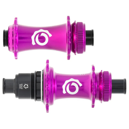Solix CL Disc Hubs 12x100/142 TA 28h HG11 Purple - Bicycle Warehouse