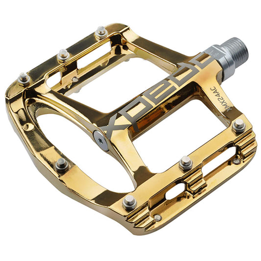 Xpedo SPRY Platform Pedals - Gold Slick - Bicycle Warehouse