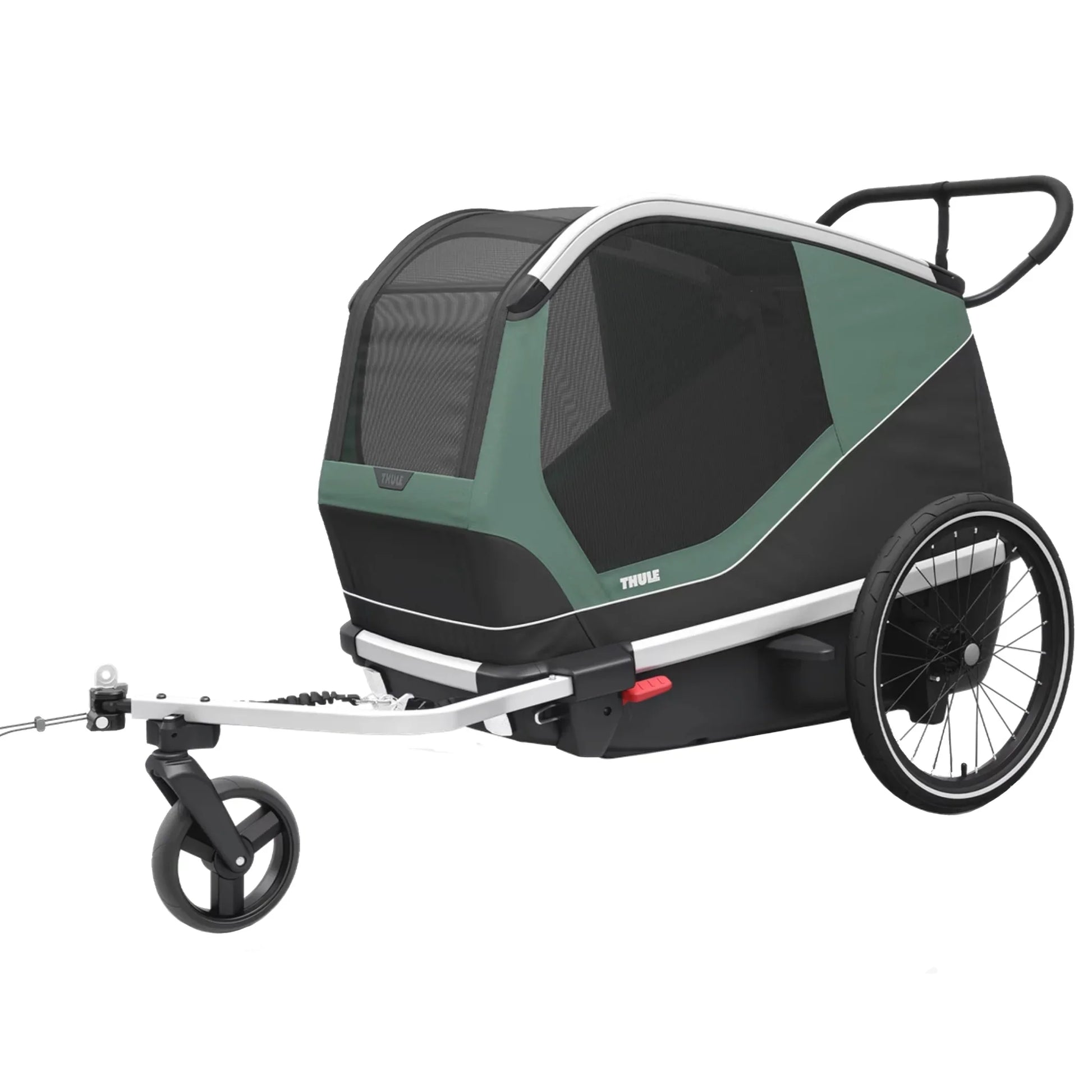 Bexey Dog Bike Trailer- Hazy Green Large - Bicycle Warehouse