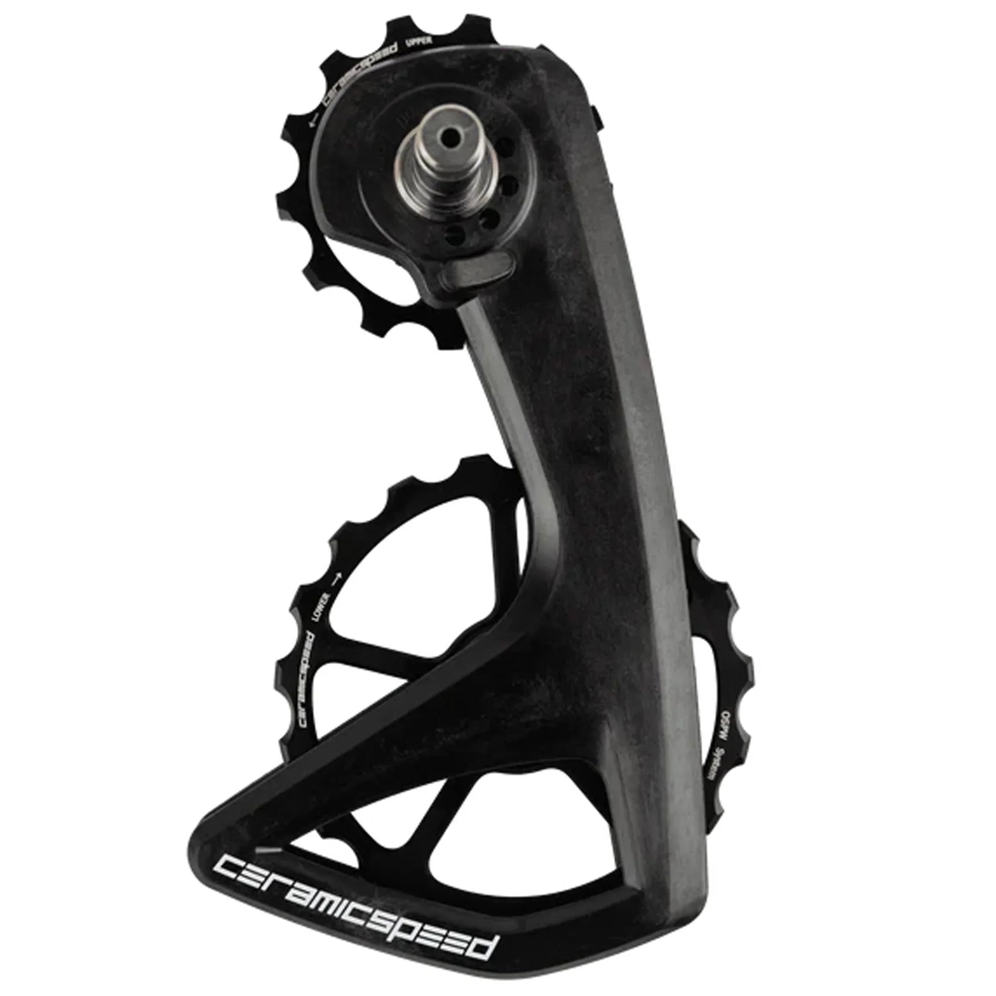 OSPW RS Pulley Wheel System Shimano Dura-Ace 9250/Ultegra 8150 - Aluminum Pulley Carbon Cage BLK - Bicycle Warehouse
