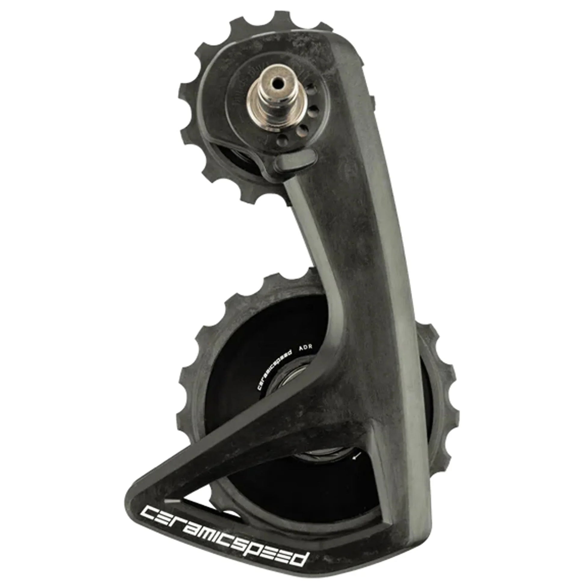 OSPW RS Alpha Pulley Wheel System Shimano Dura-Ace 9250/Ultegra 8150 - ALPHA Aluminum Pulley Carbon Cage BLK - Bicycle Warehouse