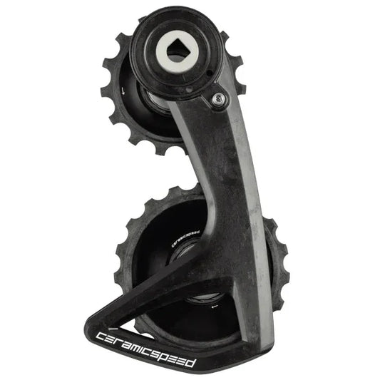OSPW RS Alpha Pulley Wheel System SRAM Red/Force AXS - ALPHA Aluminum Pulley Carbon Cage BLK - Bicycle Warehouse