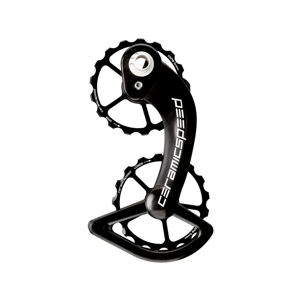OSPW Pulley Wheel System Shimano 9000/6800 Series - Alloy Pulley Carbon Cage BLK - Bicycle Warehouse